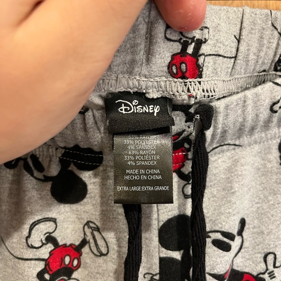 DISNEY Mickey Mouse character soft gray adult pajama set - Picture 10 of 10